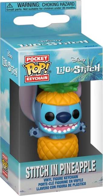 Lilo & Stitch Stitch in a Pineapple - (Pocket Pop!) Klíčenka standard - Merchstore.cz
