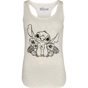 Lilo & Stitch Stitch - Lilo Portrait - UV Dámský top bílá - Merchstore.cz