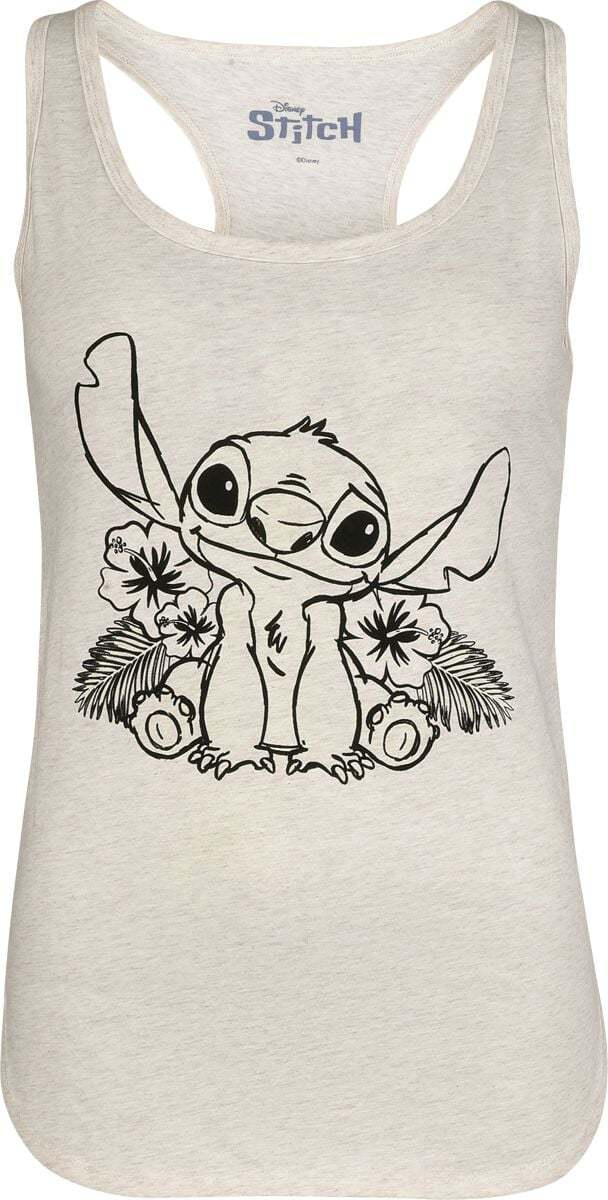Lilo & Stitch Stitch - Lilo Portrait - UV Dámský top bílá - Merchstore.cz