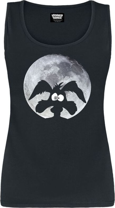 Looney Tunes Coyote - Moonlight Dámský top černá - Merchstore.cz