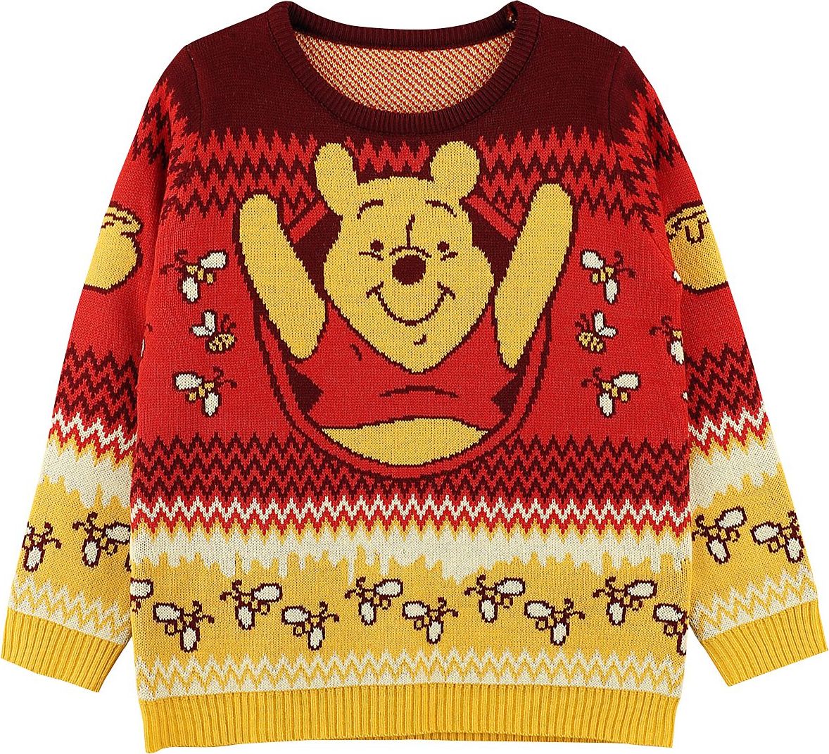 Medvídek Pu Hug detská mikina vícebarevný - Merchstore.cz