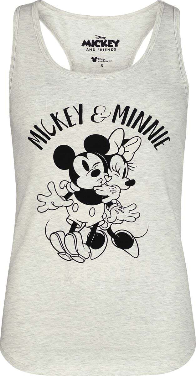 Mickey & Minnie Mouse Micky - Portrait - UV Dámský top bílá - Merchstore.cz