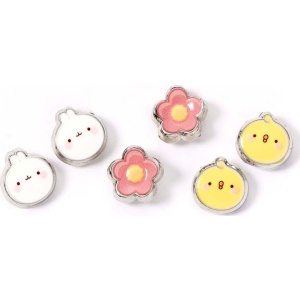 Molang Molang & Piu Piu sada náušnic stríbrná
