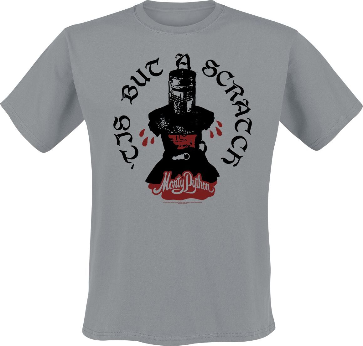 Monty Python Black Night Scratch Tričko šedá - Merchstore.cz