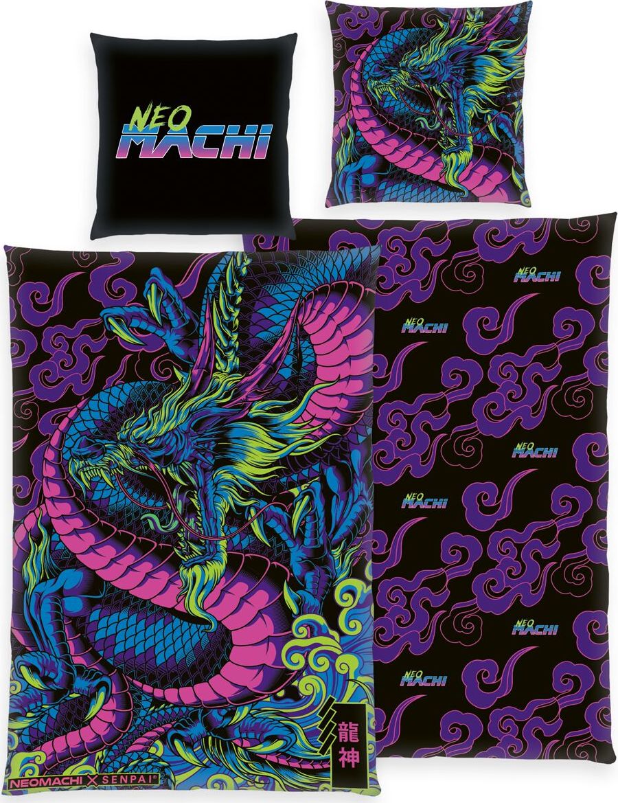 NEOMACHI Dragon Ložní prádlo vícebarevný - Merchstore.cz