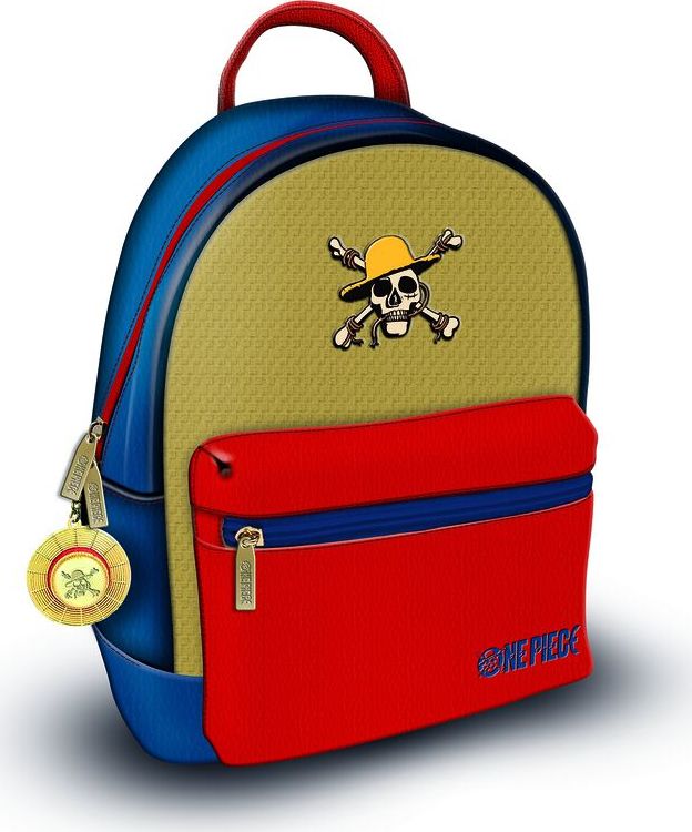 One Piece Luffy Batoh modrá/cervená/žlutá - Merchstore.cz