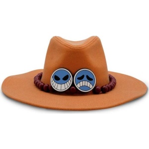 One Piece Portgas D. Ace Klobouk oranžová