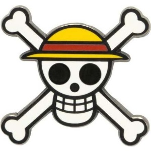 One Piece Skull - Luffy Odznak vícebarevný