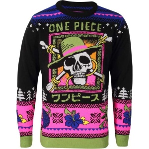 One Piece Skull Pletený svetr vícebarevný