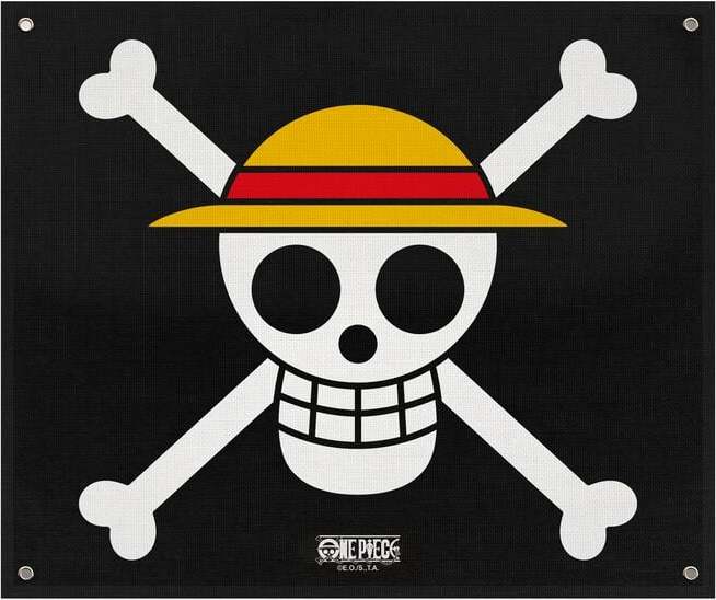 One Piece Strawhat vlajka vícebarevný - Merchstore.cz