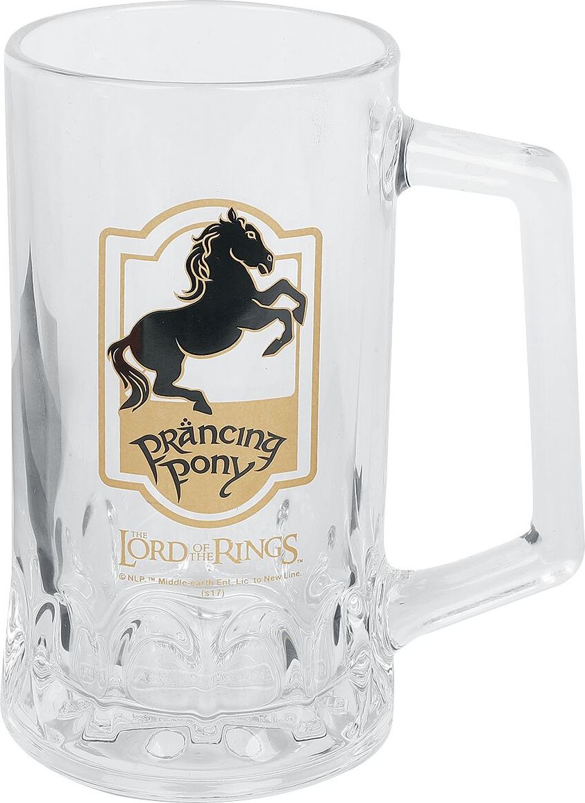 Pán prstenů Prancing Pony Půllitr transparentní - Merchstore.cz
