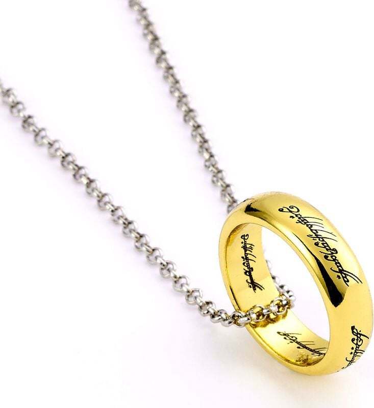 Pán prstenů The One Ring Náhrdelník - řetízek zlatá/stríbrná - Merchstore.cz