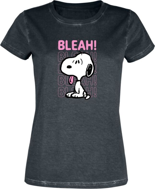 Peanuts Snoopy - Bleah! Dámské tričko černá - Merchstore.cz