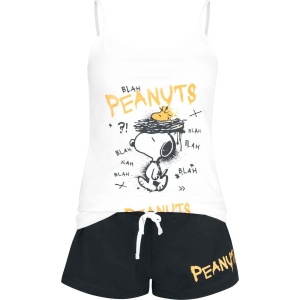 Peanuts Snoopy pyžama bílá/cerná
