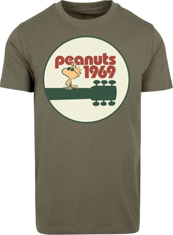 Peanuts Woodstock 1969 Tričko khaki - Merchstore.cz