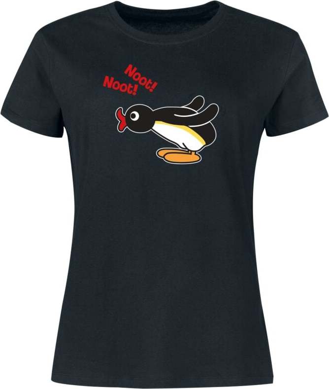 Pingu Noot! Noot! Dámské tričko černá - Merchstore.cz