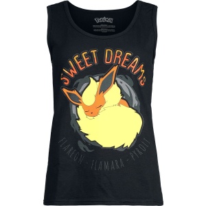 Pokémon Flamara - Sweet Dreams Dámský top černá - Merchstore.cz