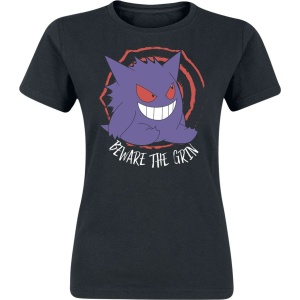 Pokémon Gengar - Beware The Grin Dámské tričko černá - Merchstore.cz