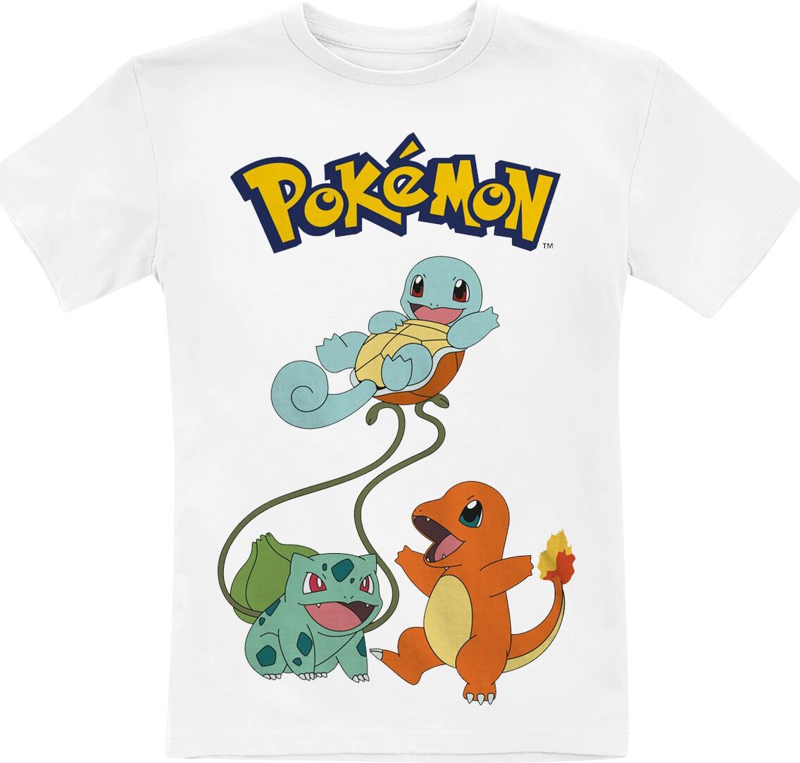 Pokémon Kids - Original Trio detské tricko bílá - Merchstore.cz
