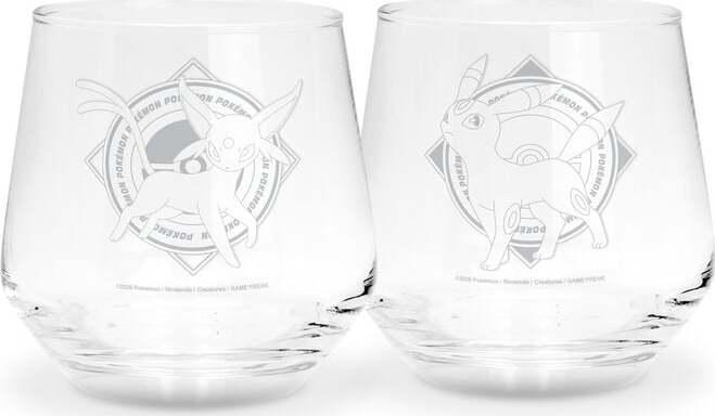 Pokémon Nachtara & Psiana sada sklenicek průhledný - Merchstore.cz