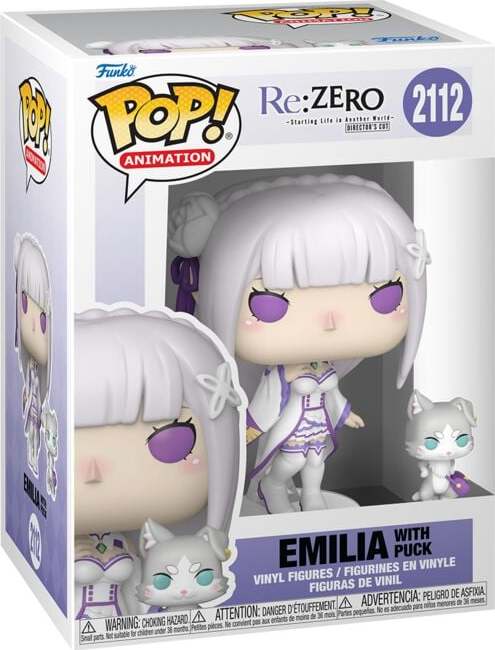 Re:Zero Vinylová figurka č.2112 Emilia with Puck Sberatelská postava standard - Merchstore.cz