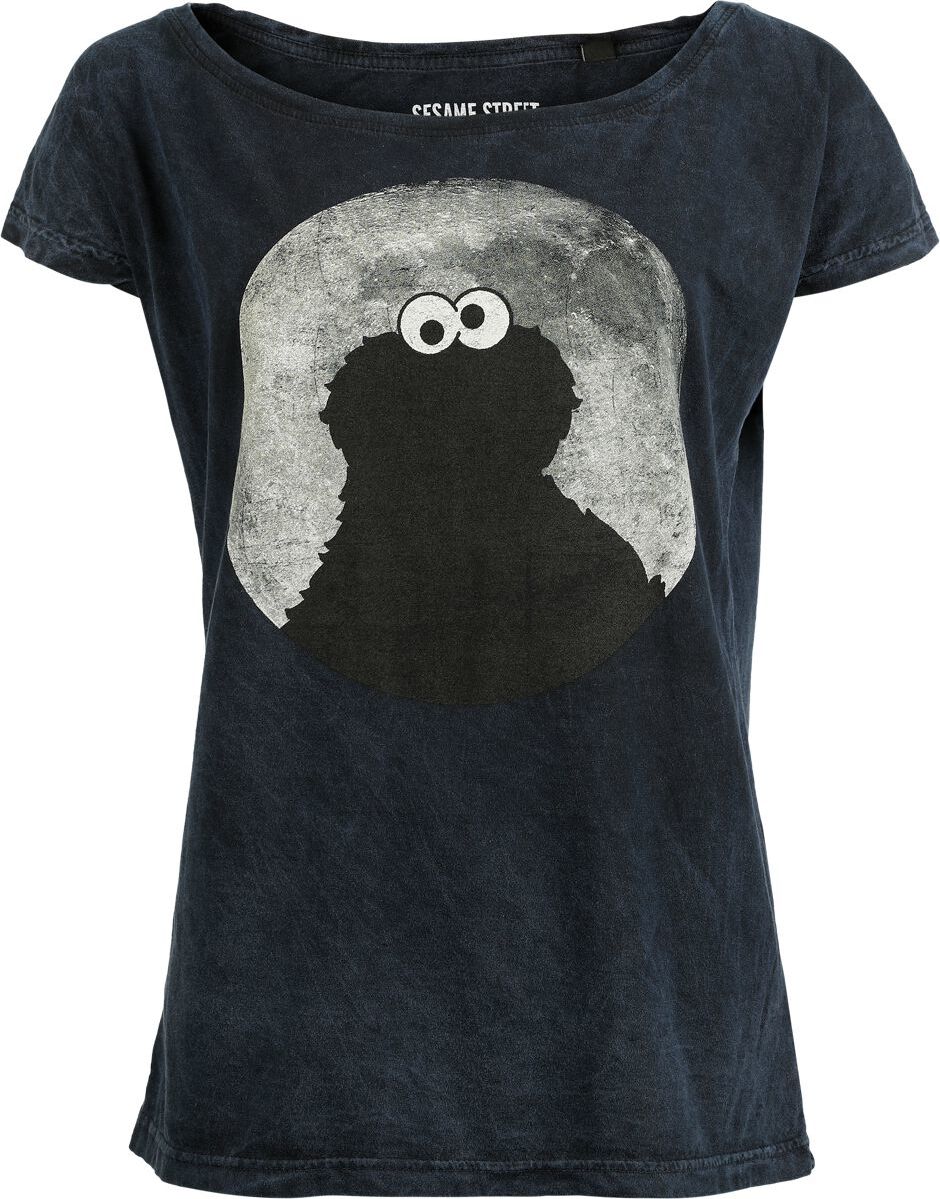 Sesame Street Cookie Moonlight Dámské tričko modrá - Merchstore.cz