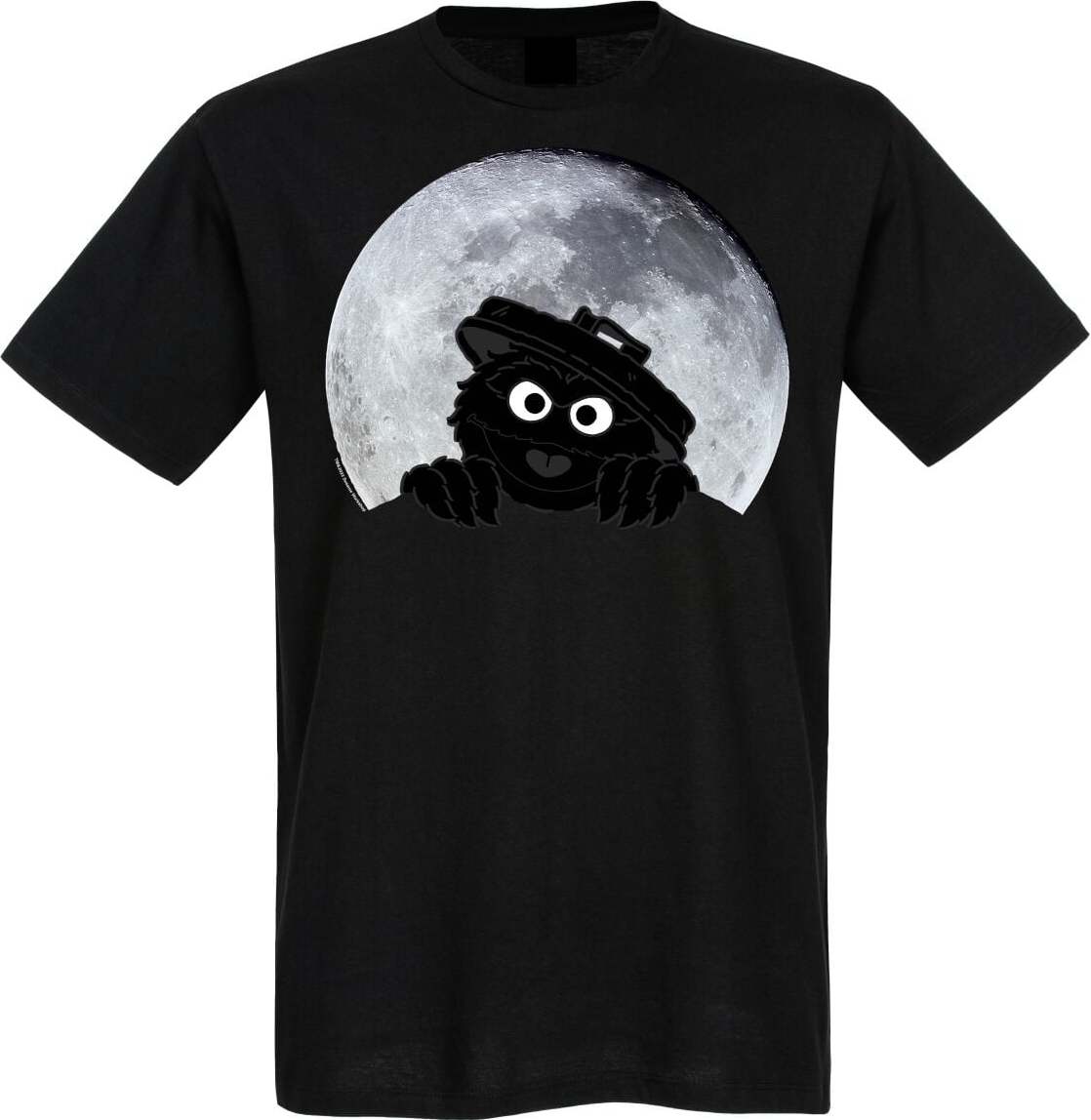 Sesame Street Oskar Moonlight Tričko černá - Merchstore.cz