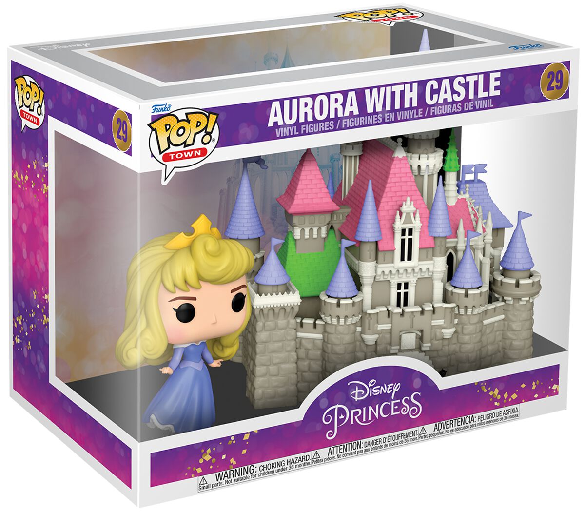 Sleeping Beauty Vinylová figurka č.29 Aurora with Castle (Pop! Town) Sberatelská postava standard - Merchstore.cz
