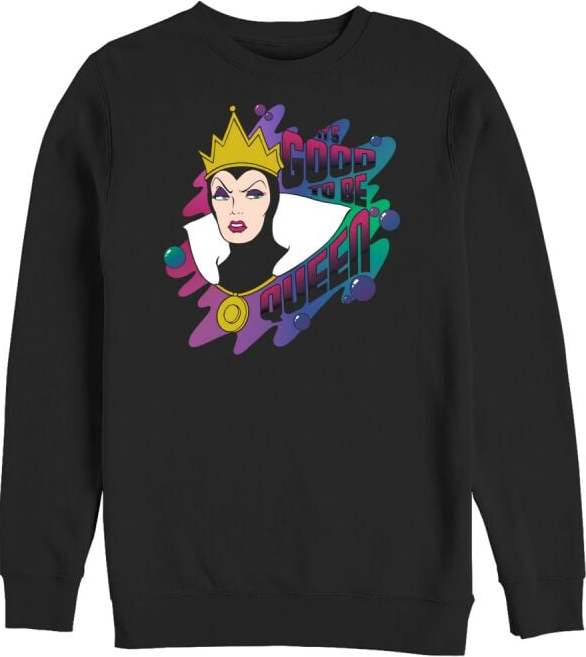 Sněhurka a sedm trpaslíků Good To Be Queen Dámská mikina černá - Merchstore.cz