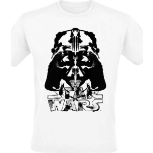 Star Wars Darth Vader - Inked Helmet Tričko bílá