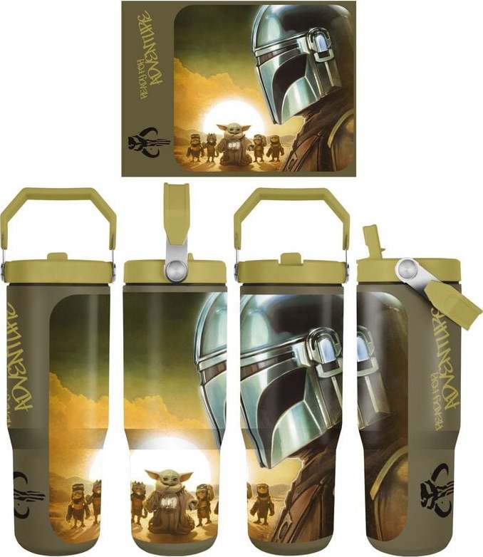 Star Wars Láhev na pití The Mandalorian láhev vícebarevný - Merchstore.cz