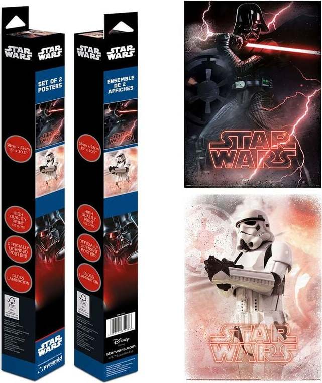 Star Wars Plakáty Darth Vader - Stormtrooper - sada 2 ks sada plakátu vícebarevný - Merchstore.cz Star Wars Plakáty Darth Vader - Stormtrooper - sada 2 ks sada plakátu vícebarevný - Merchstore.cz