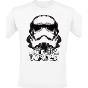 Star Wars Stormtrooper - Ink Helmet Tričko bílá - Merchstore.cz