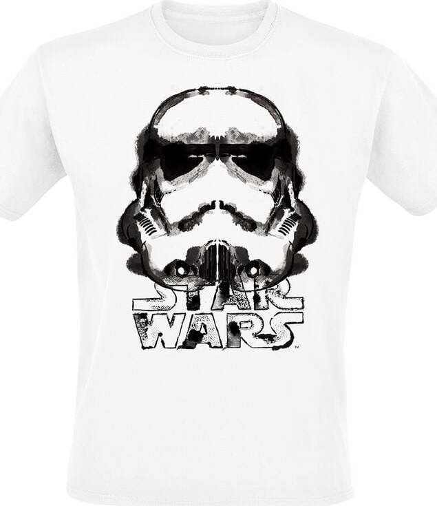 Star Wars Stormtrooper - Ink Helmet Tričko bílá - Merchstore.cz Star Wars Stormtrooper - Ink Helmet Tričko bílá - Merchstore.cz