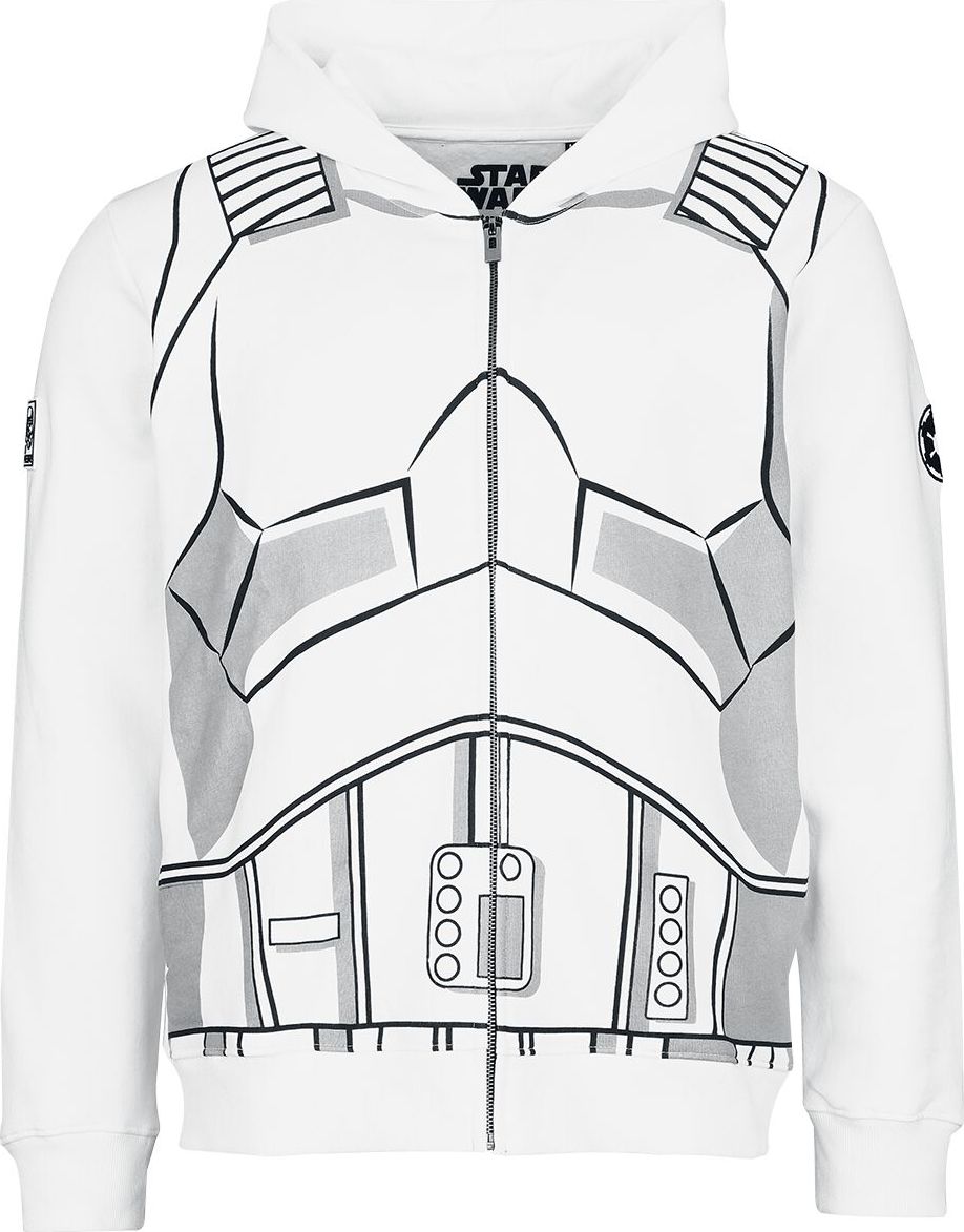 Star Wars Stormtrooper Mikina s kapucí na zip vícebarevný - Merchstore.cz