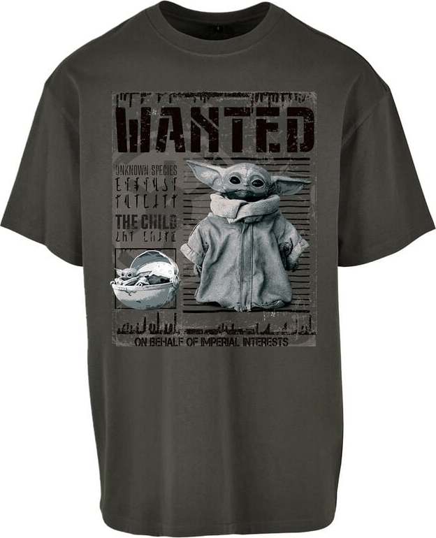 Star Wars The Mandalorian - Grogu - The Child Tričko šedá - Merchstore.cz