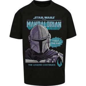 Star Wars The Mandalorian - Mando Legend Continues Tričko černá - Merchstore.cz