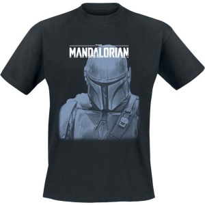 Star Wars The Mandalorian - Mando Portrait Tričko černá - Merchstore.cz