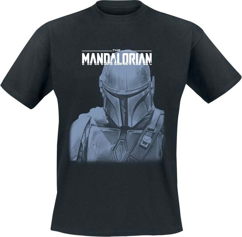 Star Wars The Mandalorian - Mando Portrait Tričko černá - Merchstore.cz Star Wars The Mandalorian - Mando Portrait Tričko černá - Merchstore.cz
