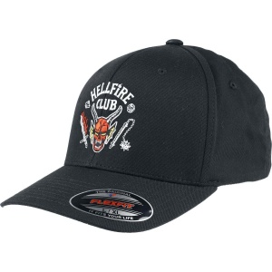 Stranger Things Hellfire Club - Flexfit Cap Baseballová kšiltovka černá - Merchstore.cz