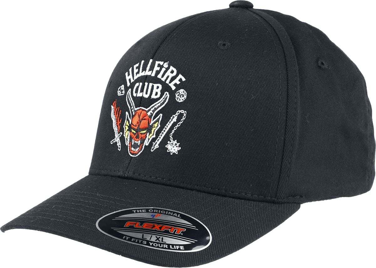 Stranger Things Hellfire Club - Flexfit Cap Baseballová kšiltovka černá - Merchstore.cz