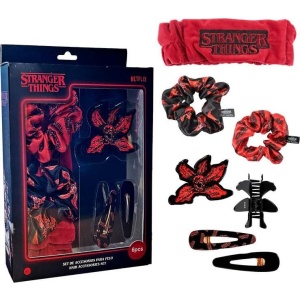 Stranger Things Stranger Things Vlasové gumičky cerná/cervená