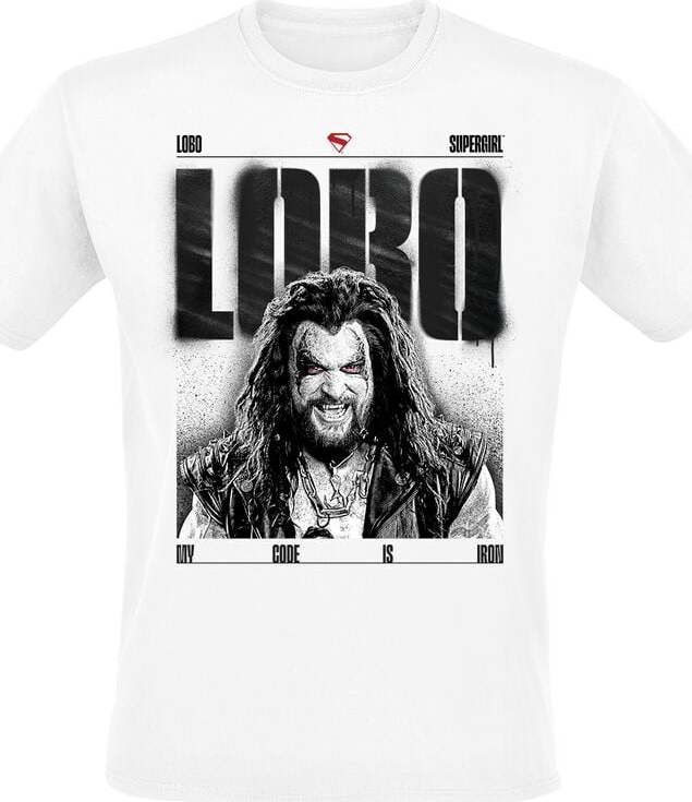 Supergirl Lobo - My Code Is Iron Tričko bílá - Merchstore.cz