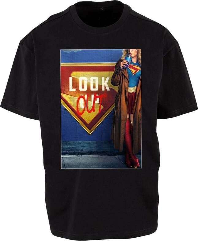 Supergirl Poster Look Out Tričko černá - Merchstore.cz