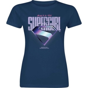 Supergirl Space Is A Bad Neighborhood Dámské tričko námořnická modrá - Merchstore.cz