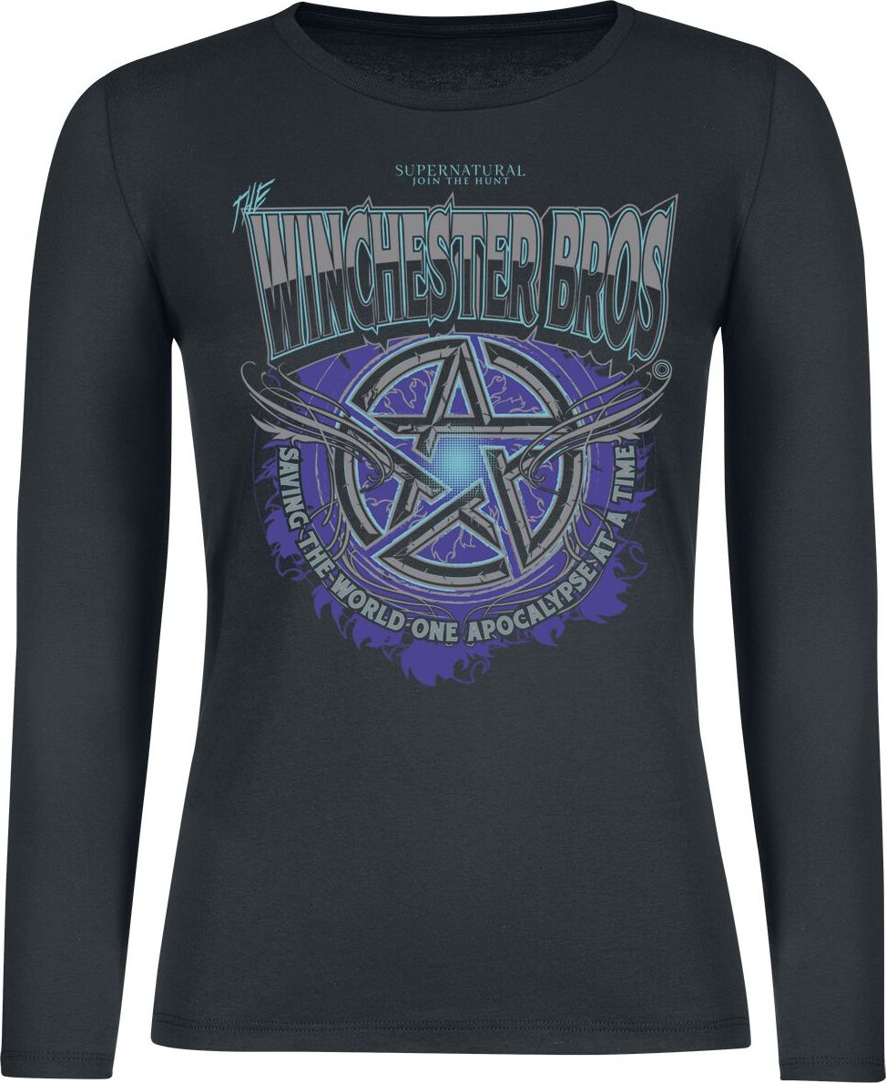 Supernatural Winchester Bros Dámské tričko s dlouhými rukávy černá - Merchstore.cz