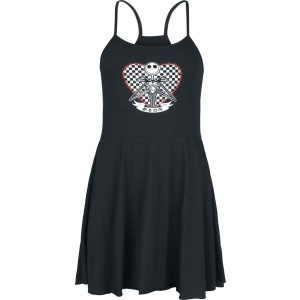 The Nightmare Before Christmas Jack Skellington - Heart Šaty černá