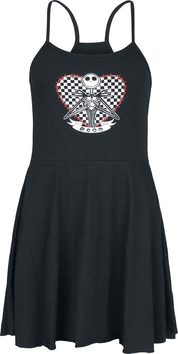 The Nightmare Before Christmas Jack Skellington - Heart Šaty černá - Merchstore.cz