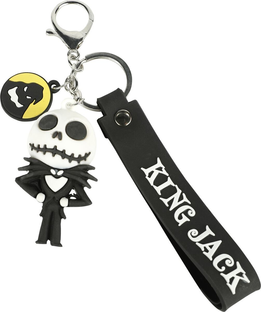 The Nightmare Before Christmas King Jack Klíčenka cerná/bílá - Merchstore.cz