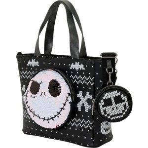 The Nightmare Before Christmas Loungefly - Jack Kabelka cerná/bílá - Merchstore.cz